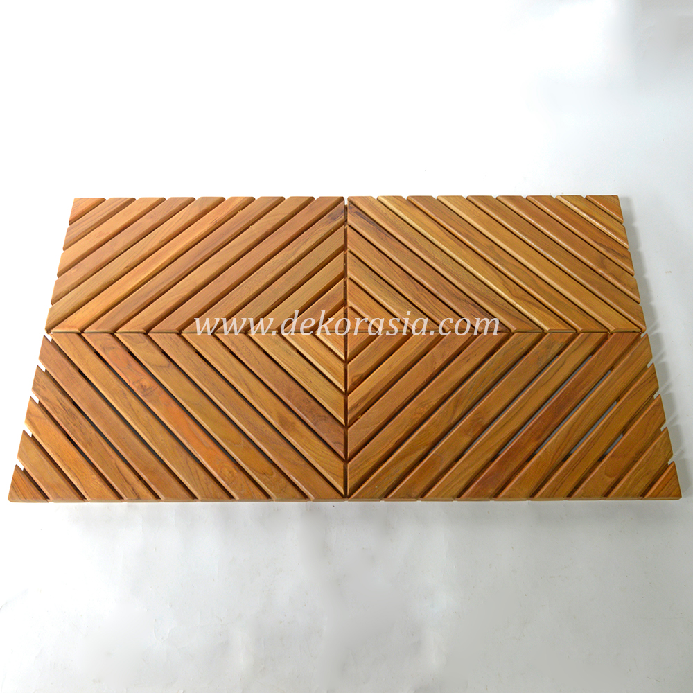 Teak Shower Mat - The House of Teak Shower Mat, Teak Bath and Shower Mats, Wooden Shower Mat - Zen